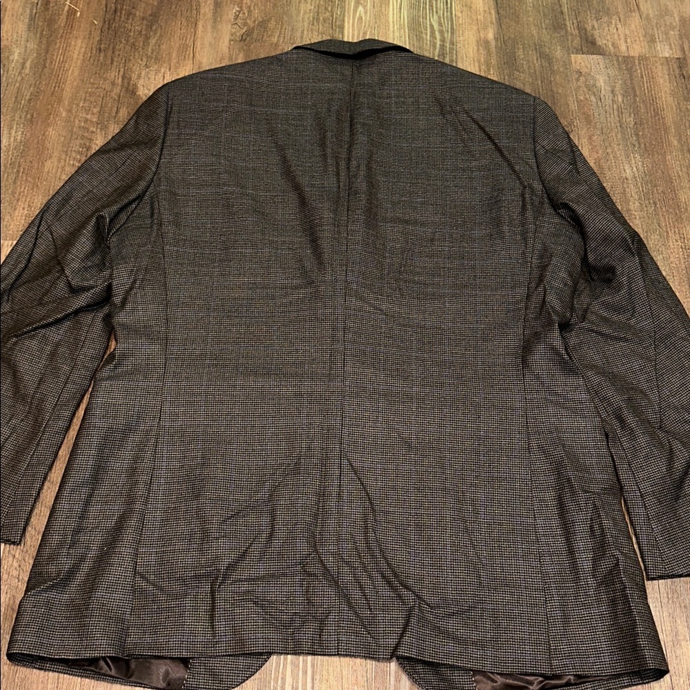 Peter Millar Brown and Blue Pin Stripe Blazer 100% wool 46T Excellent Condition - Picture 7 of 9